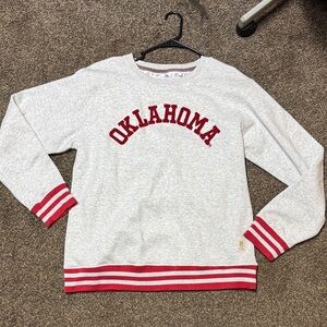 Oklahoma Sooners Sweatshirt 2xl xxl 2x Pressbox Royce Apparel Red Stripes LN